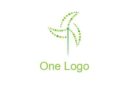 circles creating windmill logo