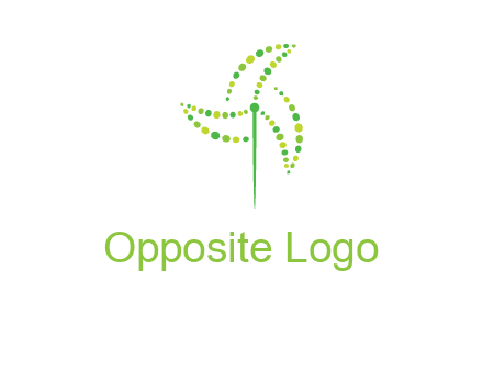 circles creating windmill logo