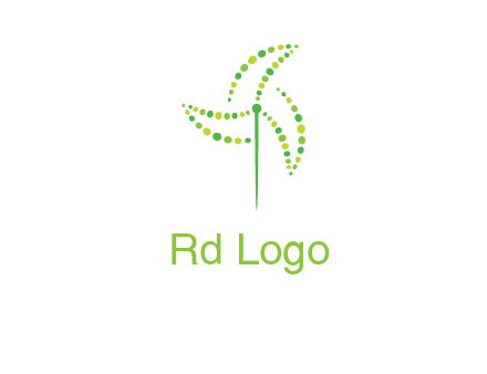 circles creating windmill logo