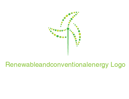 circles creating windmill logo