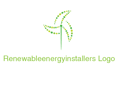 circles creating windmill logo