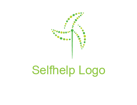 circles creating windmill logo