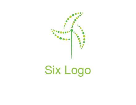 circles creating windmill logo