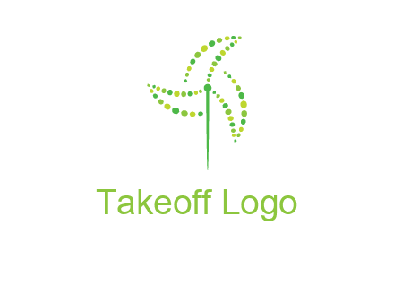 circles creating windmill logo