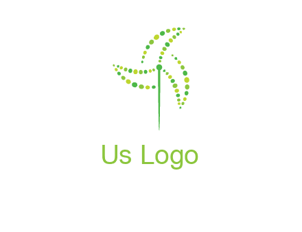 circles creating windmill logo