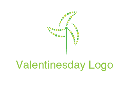 circles creating windmill logo