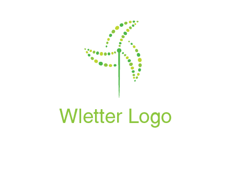 circles creating windmill logo