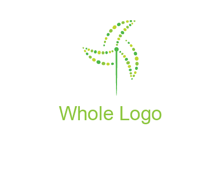 circles creating windmill logo
