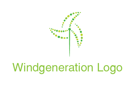 circles creating windmill logo