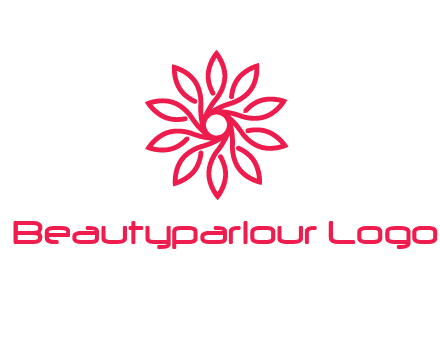 abstract daisy flower logo