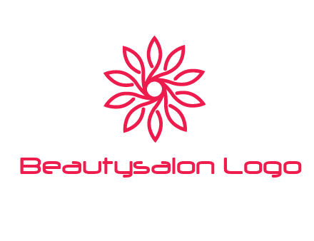 abstract daisy flower logo