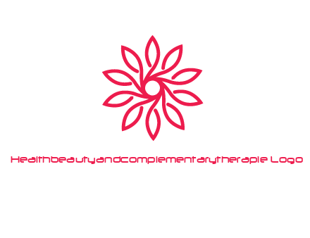 abstract daisy flower logo