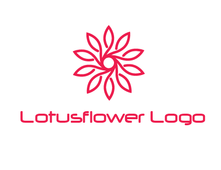abstract daisy flower logo