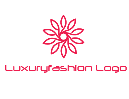 abstract daisy flower logo