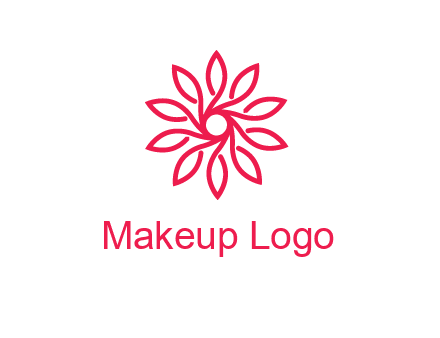 abstract daisy flower logo