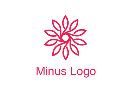 abstract daisy flower logo