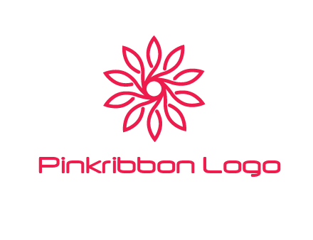 abstract daisy flower logo
