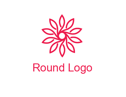 abstract daisy flower logo