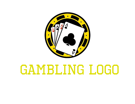 ace cards and casino chip gambling