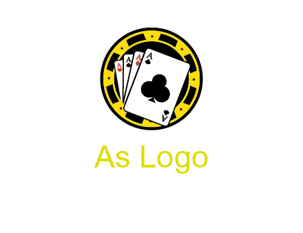 ace cards and casino chip gambling