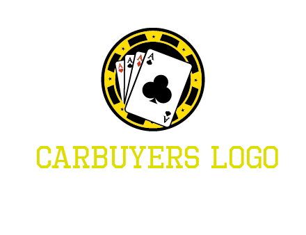 ace cards and casino chip gambling