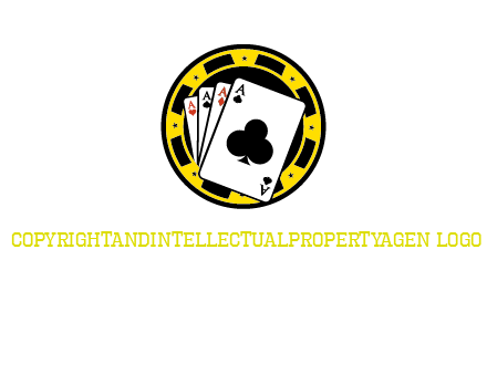 ace cards and casino chip gambling