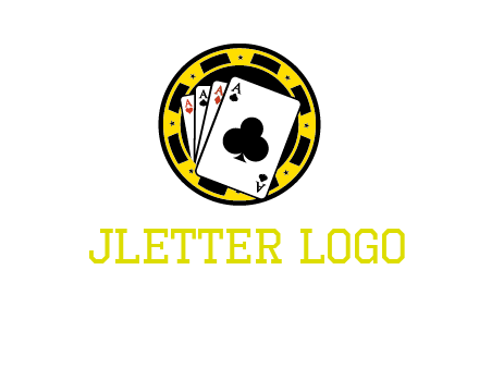 ace cards and casino chip gambling