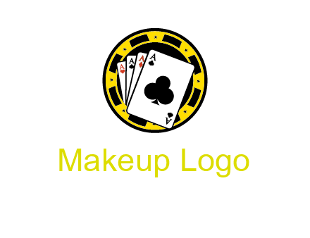 ace cards and casino chip gambling
