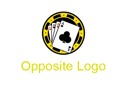 ace cards and casino chip gambling