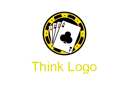 ace cards and casino chip gambling