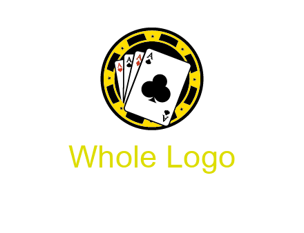 ace cards and casino chip gambling