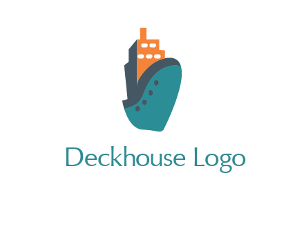 deck-house ship transport logo