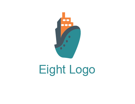 deck-house ship transport logo