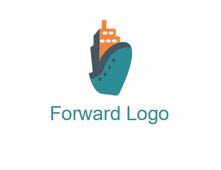 deck-house ship transport logo