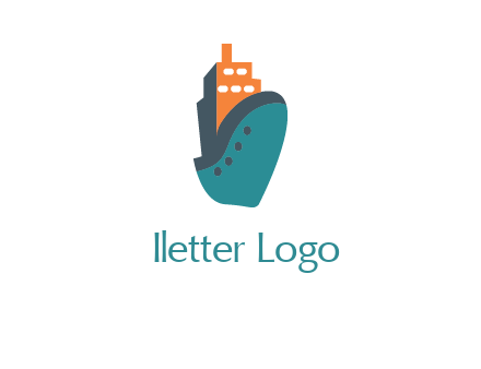 deck-house ship transport logo