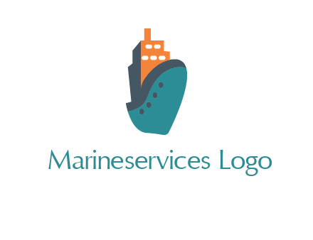 deck-house ship transport logo