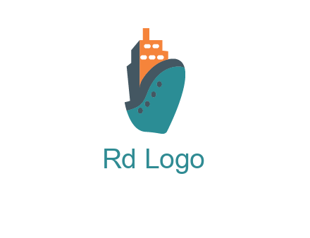 deck-house ship transport logo
