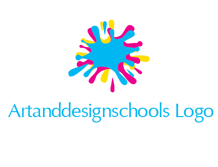 colorful splatter printing icon