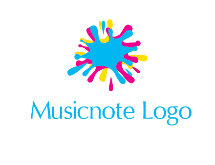 colorful splatter printing icon