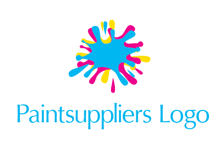 colorful splatter printing icon