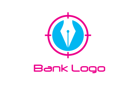 pen nib in circle publishing logo