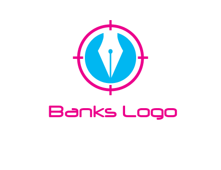 pen nib in circle publishing logo