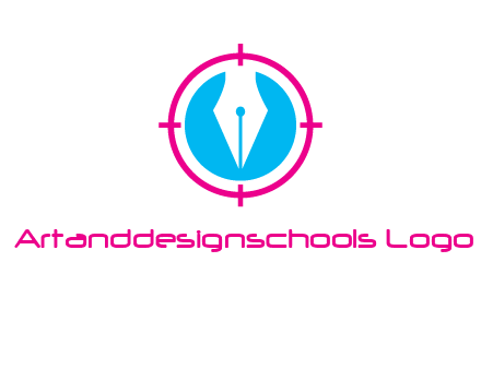 pen nib in circle publishing logo