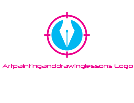 pen nib in circle publishing logo