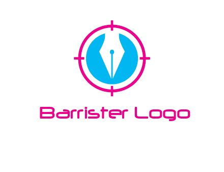 pen nib in circle publishing logo