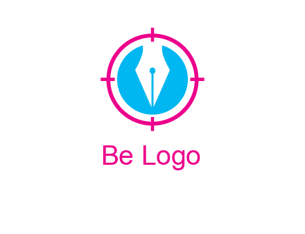 pen nib in circle publishing logo