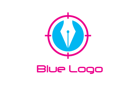 pen nib in circle publishing logo
