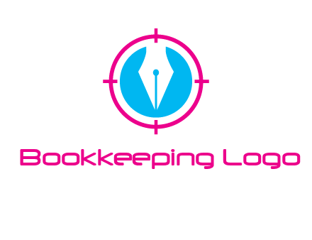 pen nib in circle publishing logo