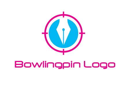 pen nib in circle publishing logo