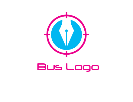 pen nib in circle publishing logo